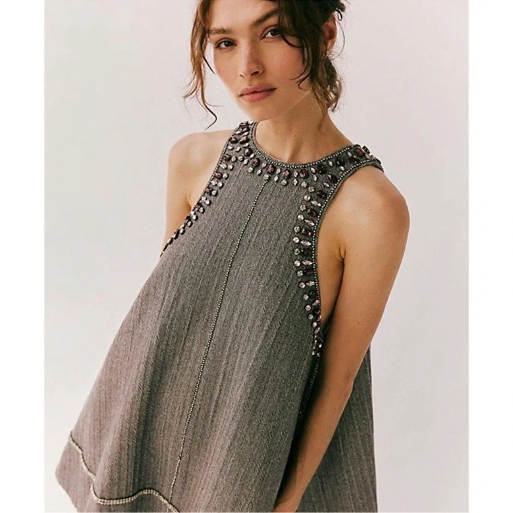 Free People "You're A Gem Mini Dress" - Picture 4 of 14